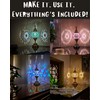 DEMMEX DIY Mosaic Table Lamp Making Craft Kit, No Grout,