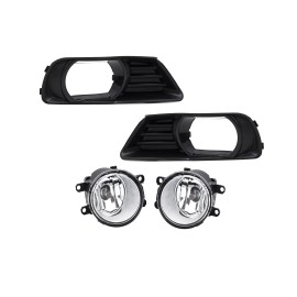 WENQI Fit 2007 2008 2009 Toyota Camry Front Bumper Clear Halogen Fog Lights Lamps Pair