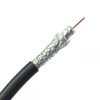 Quad Shielded Bulk RG6 Coaxial Cable, Black, 18 AWG, Solid