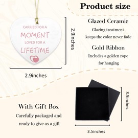 Miscarriage Gifts for Mothers, Miscarriage Gifts for Dad, Ceramic Hanging Ornaments Gifts for Miscarriage Moms Memorial Gifts Baby Loss Gifts for Mothers Infant Loss Gifts for Mom Pregnancy Loss Gifts