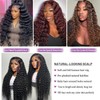 SICNPRW 28 Inch Deep Wave 13x6 Lace Front Wigs Human