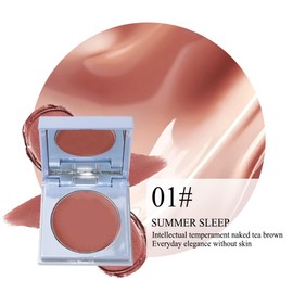 SUILU Long Lasting 2-in-1, Cheek Blush + Lip Stain Lipstick,Hydrating Cream Texture for Cheek,Eye Lip Tint, Vegan Christmas Makeup Gift for Women (01, 0.08 fl oz)