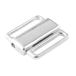 EXCEART 50pcs Metal Tape Closures Waist Extender Hooks Eyes Clasps Sewing Garment Clasps Hooks for DIY Craft Bra Swimsuit 12mm (Silver)