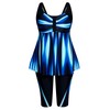 Hanna Nikole Women's Plus Size Tankini Set Tummy Control Swimwear