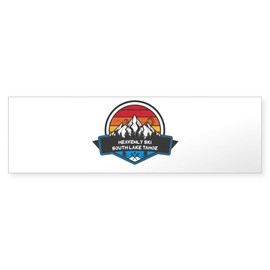 CafePress Heavenly Ski Resort South Lake Tahoe California 10"x3" Rectangle Vinyl Bumper Sticker Car Decal