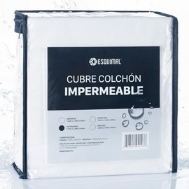 ESQUIMAL Protector de Colchón 100% Impermeable, Cubre Colchones Hipoelergénico, Suave, Transpirable, Fresco y Silencioso (Individual)