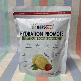 Helson Hydration Promote Electrolyte Powder Drink Mix Rasberry Lemon 12/26