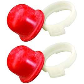 SLIACOBIU 694394 Carburetor Primer Bulb Fits Briggs & Stratton 694394 4178 494408 5084 Lawn Mowers Parts (Red) 2 Pack
