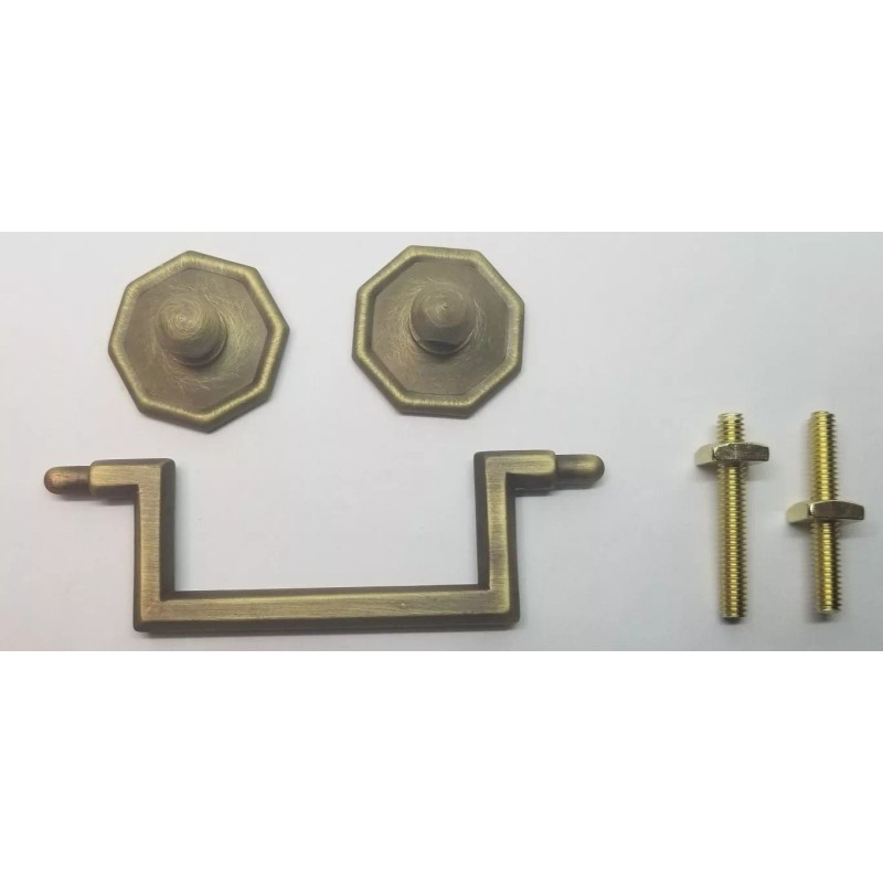 Furniture Knowledge MEDIUM ANTIQUE BRASS 3" Centers Colonial Revival Drawer