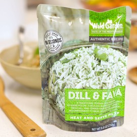 Wild Garden Heat and Serve Pilaf, Dill & Fava, Fully Cooked, Ready to Eat, Microwavable, 8.8 oz