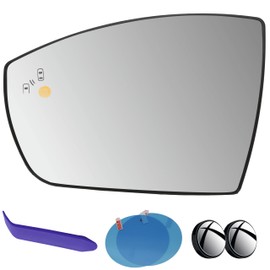 EAP Driver Side Mirror Glass Compatible with Ford C-Max 2013-2018, Escape 2013-2016, Focus 2012-2018, EcoSport 2018-2022, Heated with Blind Spot CJ5Z17K707H F1EZ17K707B GN1Z17K707E GN1Z17K707D