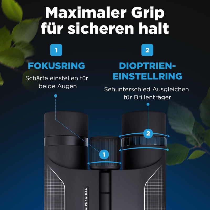 AlpinSpirit Pocket Binoculars 8 x 21 - Mini Binoculars -
