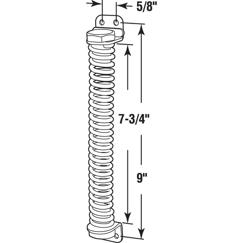 Prime-Line RG 18504 Self Closing Gate Spring, 9 In., Steel,