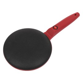 8" Electric Crepe Maker, 110V 550W Corded Electric Crepe Pan Maker Griddle Crepe Pan with Non-Stick Coating, Portable Household Pancake Machine for Crepes, Pancakes, Tortillas