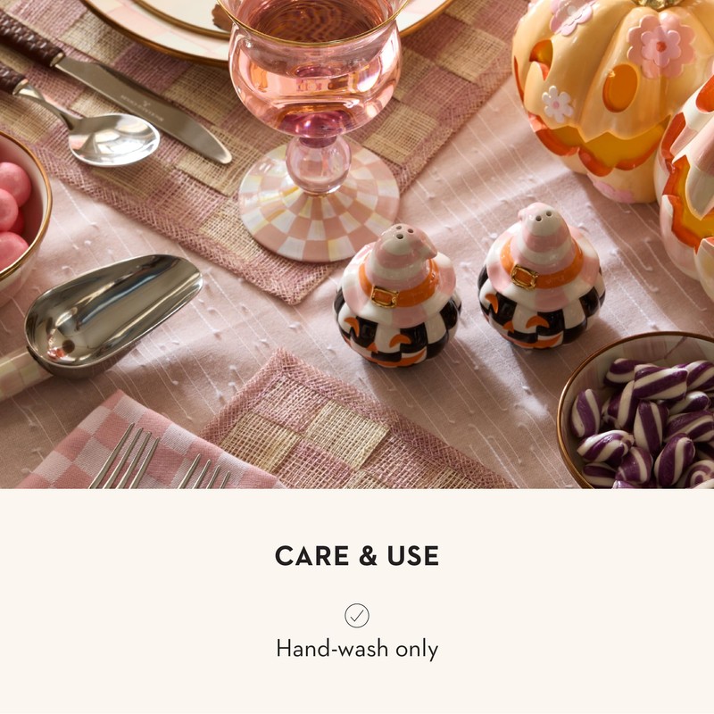 MACKENZIE-CHILDS Salt and Pepper Shaker Set, Ceramic Salt and Pepper