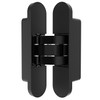 Black Invisible Door Hinge 180 Degree Swing, Heavy Duty (135lb)