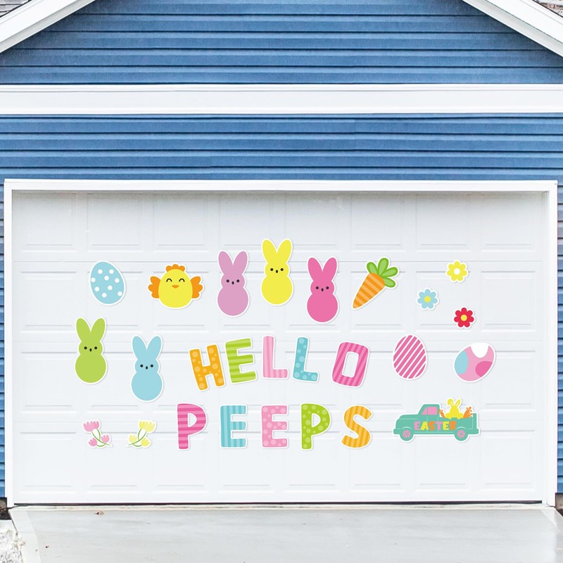 26PCS Easter Magnets Garage Door Decorations - Magnetic Refrigerator Car