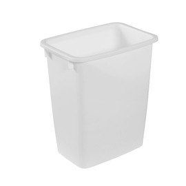 Rubbermaid Rubbermaid 2 Pack Traditional Open Top Waste Basket Indoor Trash Bin Container for Bathrooms, Kitchens, and Home Office, 21 Quart, White