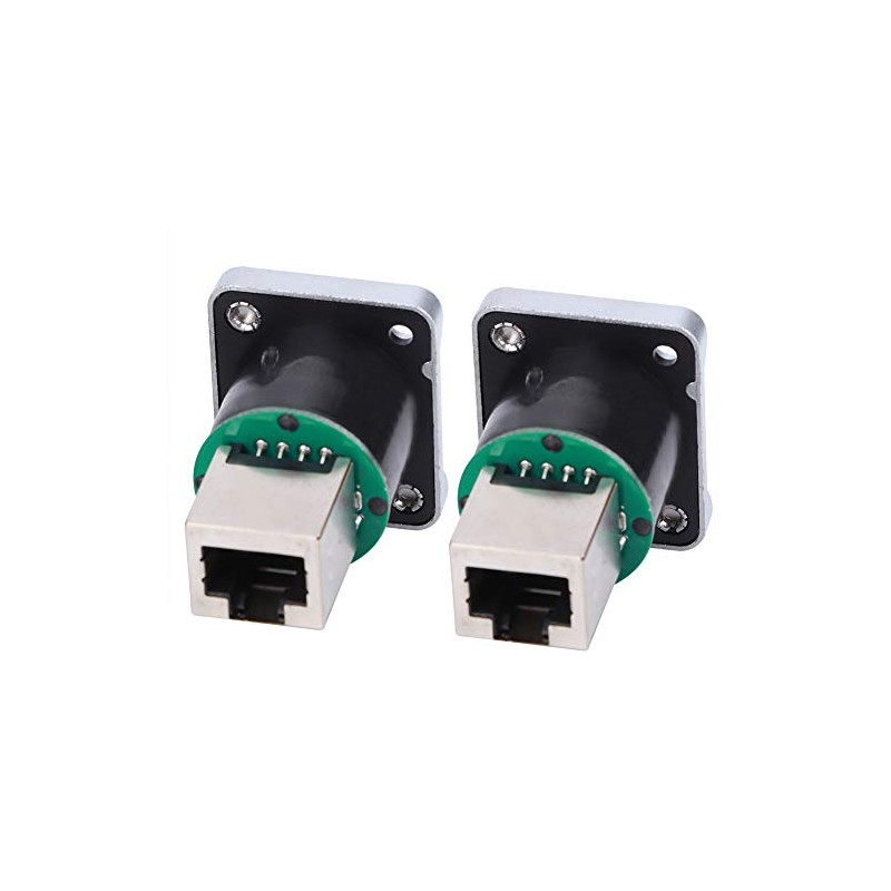 Conector de enchufes de interfaz RJ45 Aislador ignífugo, 2 uds.,