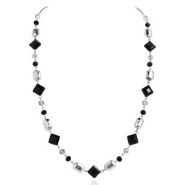 Bocar Long Crystal Beaded Chain Necklace for Women Fashion Sweater Party Birthday Costume Jewelry Gift (NK-10763), standard, Crystal, No Gemstone