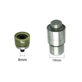 3/8 ", 10 and 11 Gurthalteband Snap Poppers Press Studs Tool Kit Set for Kam Die Universal Green Machine for Leather Craft, Clothing, Repair Bibs by Trimming Shop, 10 mm, Silver