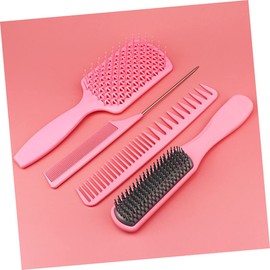 WOONEKY 4pcs Massage Comb Set Combs Hairbrush Wide Tooth Detangling Hair Comb Styling Cutting Comb Steel Pin Hair Accessories Hairstyling Comb Massage Comb Women's Abs Air Bag