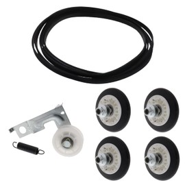 newlifeapp PREMIUM QUALITY DRYER REPAIR KIT INCLUDES: (1) 4400EL2001A DRYER BELT, (1) 4561EL3002A IDLER PULLEY, (1) SPRING, (4) 4581EL2002C DRUM ROLLER ASSEMBLY WITH WASHER & NUT