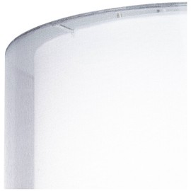 Silver and White Double Sheer Small Drum Lamp Shade 12" Top x 12" Bottom x 9" High (Spider) Replacement with Harp and Finial - Springcrest