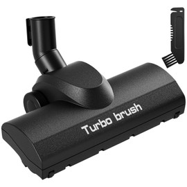 1-1/4" Turbo Brush Vacuum Accessory, as 1.25 Inch Shopvac Canister Universal Wet Dry Vac Floor Head Attachment, Ideal for Pet Hair Removal on Carpets Area Rugs Hardfloors (Turbo Brush)