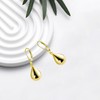 Peasimy Teardrop Leverback Earrings for Women Silver Waterdrop Teardrop Leverback
