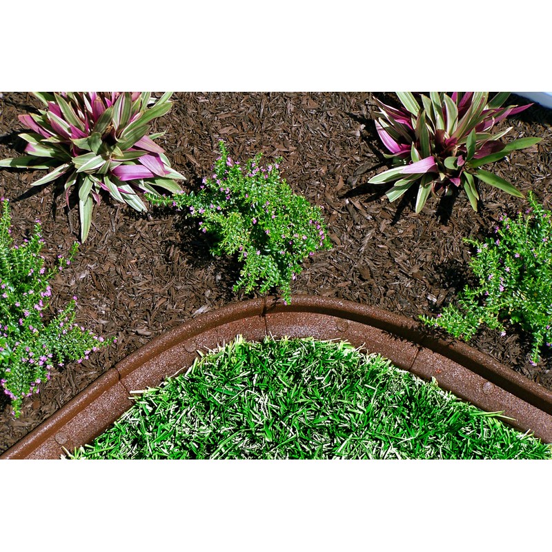 EcoBorder L No-Dig Rubber Landscape Edging with Hardware, 3.125" x