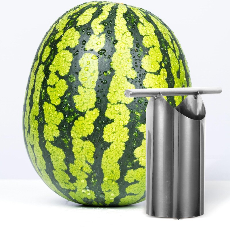 Alipis Stainless Steel Watermelon Puncher Cutter, Melon Opener and Corer,