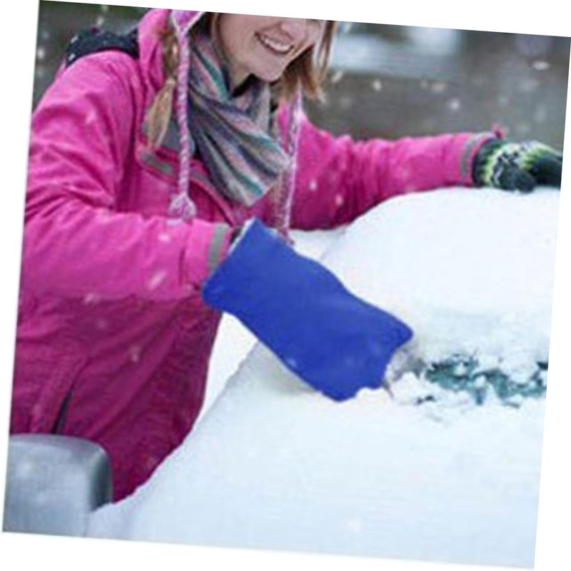 GLEAVI 3pcs Car Snow Scraper with Glove Ice Scraper Mitt