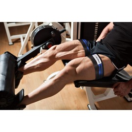 BFR Bands Blood Flow Restriction Bands - 2 Pack for Legs, Booty & Glutes, 3-Inch Wide Straps - DoubleWrap Occlusion Bands for Gym & Weight Lifting to Increase Muscle Mass in Women & Men