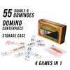 University Games, ChickenFoot Double 9 Color Dot Professional Size Dominoes