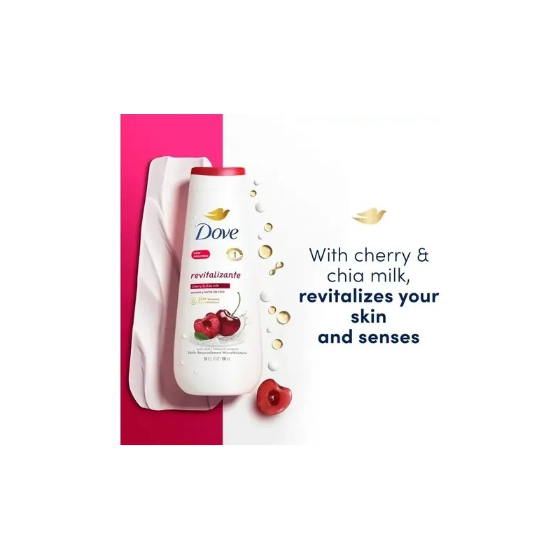 Dove Body Wash Revitalizante Cherry & Chia Milk 591ml