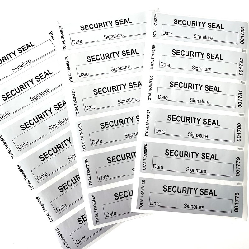 210 PCS Tamper Evident Seals 1x3.5inch Tamper Tape Tamper Proof