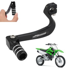 JFG RACING Motorcycle Gear Shifter Folding Shift Lever CNC for KLX 110 KLX110 KLX110L KLX110R 2010-2023 Dirt Pit Bike Black