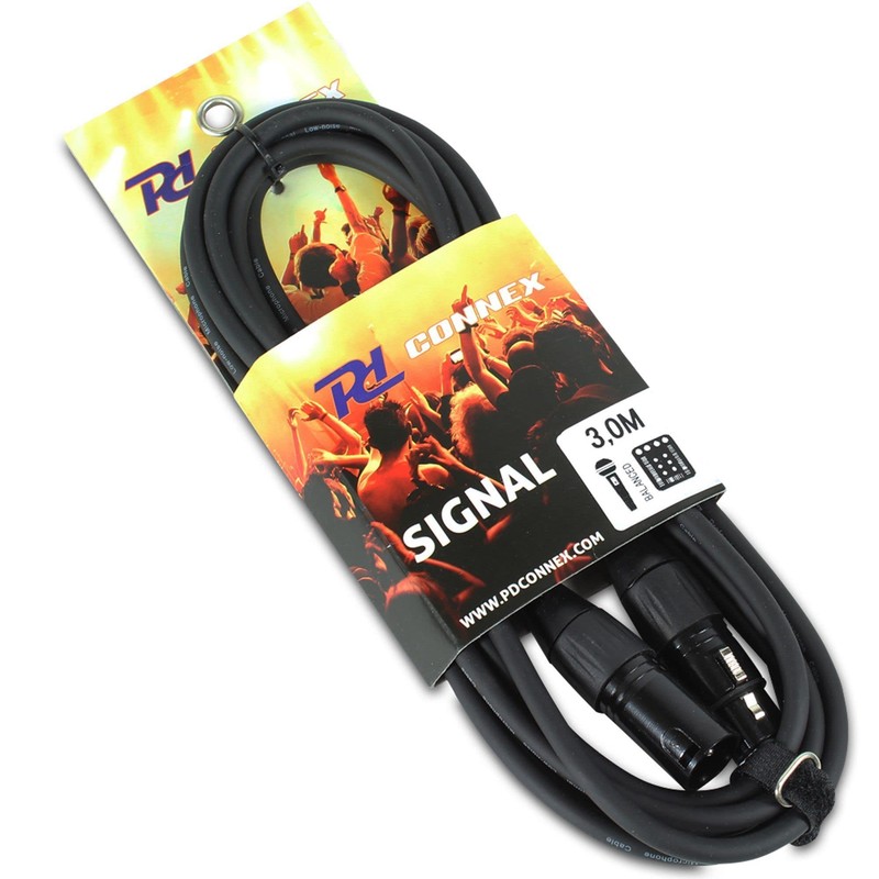 Power Dynamics DMX Cable, PD Connex, 3 Pin Professional XLR