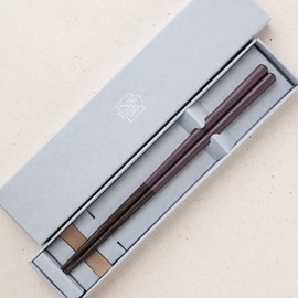 Hashikura Matsukan G-81125 Dishwasher Safe Natural Wood Chopsticks Rest Set, 8.9 inches (22.5 cm), Unisex, HASHIKURA SEASON 01, Wenge, Octagonal, Red Bean Color, Purple, Made in Japan