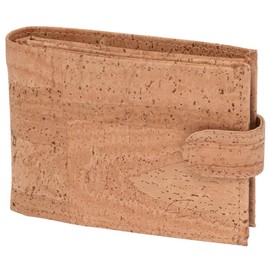 Simaru Cork Wallet, Unisex Wallet with RFID Protection, Wallet for 11+ Cards, Notes & Coins, Foldable, Viewing Window & Sustainable, beige, rfid wallet
