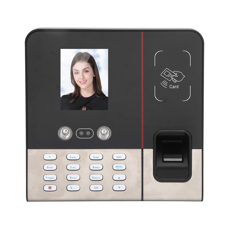 2.8in TCP/IP Time Attendance Face Fingerprint Password ID Card Recognition