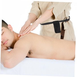 Baluue 2 Pcs Portable Massager Essential Oil Waist Bag Aromatherapy Oil Storage Case Bottle Pouch