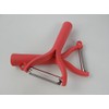 TUPPERWARE P22963 Universal Peeler (2) Red D119 Serrated Edge Flat