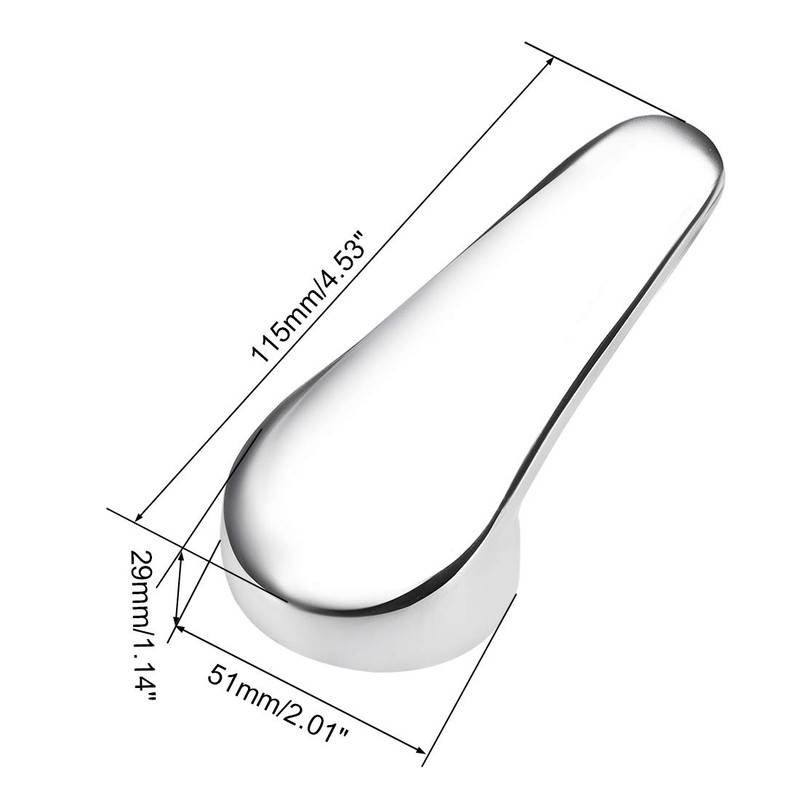 uxcell Faucet Lever Handle,40mm Cartridge Single Metal Lever Handle Replacement