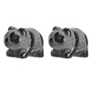 2pcs Panda Statue Obsidian Frosted Cute Mini Ingenious Handcrafted Panda