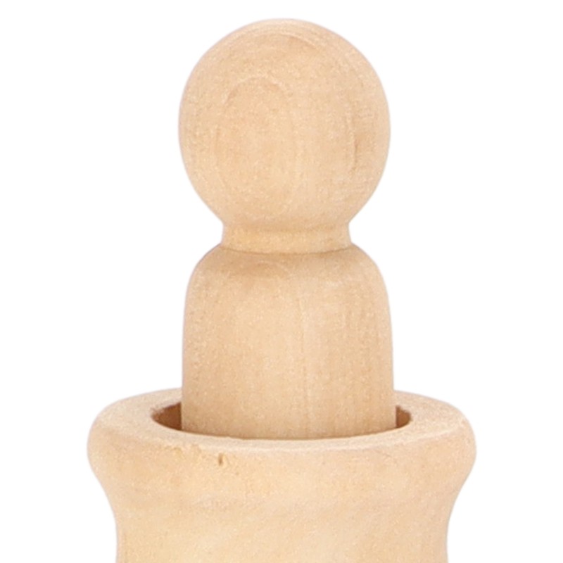40Pcs Wooden Pegs Natural Unfinished Develop HandsOn Skills Wood Crafts