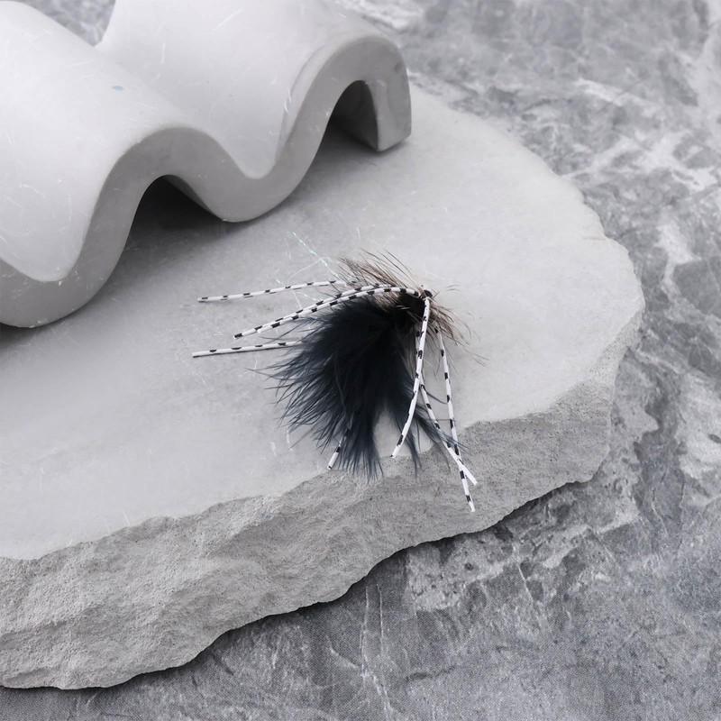 Briny River 6Pcs Two-color Wet Fly Streamline Fishing Hooks Suitable