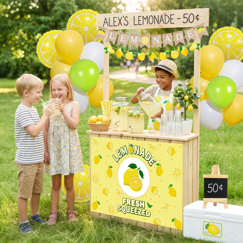 TREWAVE 233 Pcs Lemonade Stand Supplies Kit-50 Lemonade Cups with