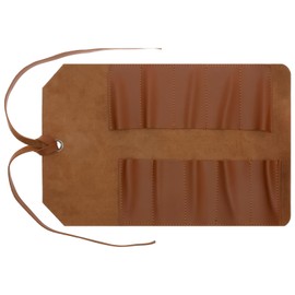 Small Roll Up Tool, Heavy Duty Roll Up Tool Bag, Pouch PU Leather Pocket Tool, Roll Bag Organizer with 10 Slot for Screwdrivers Wrenches Pliers